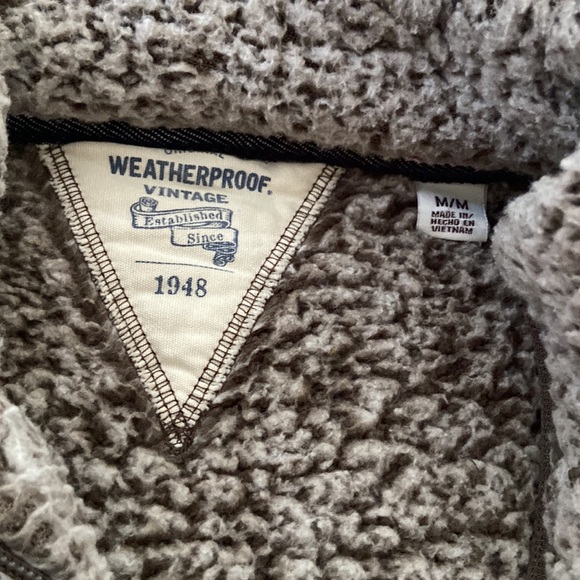 Size Medium Original WeatherProof Vintage crew neck sweater with zip. Soft!! - Picture 3 of 6